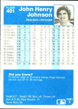 John Henry Johnson  baseball card collectible - Main Image 2