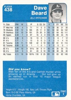 Dave Beard  baseball card collectible - Main Image 2