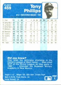 Tony Phillips  baseball card collectible - Main Image 2