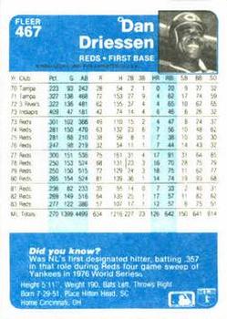 Dan Driessen  baseball card collectible - Main Image 2