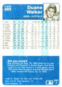 Duane Walker  baseball card collectible - Main Image 2