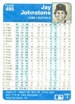 Jay Johnstone  baseball card collectible - Main Image 2