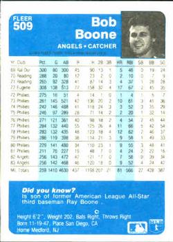 Bob Boone  baseball card collectible - Main Image 2