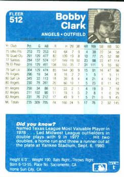 Bobby Clark  baseball card collectible - Main Image 2