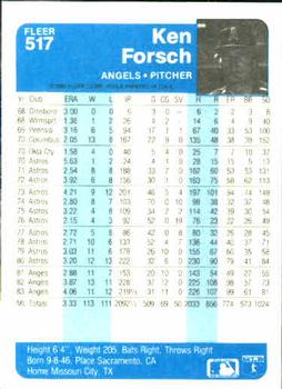 Ken Forsch  baseball card collectible - Main Image 2