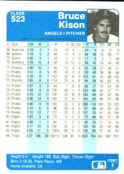 Bruce Kison  baseball card collectible - Main Image 2