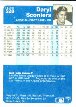 Daryl Sconiers  baseball card collectible - Main Image 2