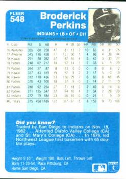 Broderick Perkins  baseball card collectible - Main Image 2