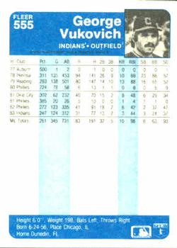 George Vukovich  baseball card collectible - Main Image 2