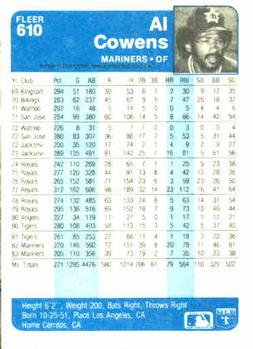 Al Cowens  baseball card collectible - Main Image 2