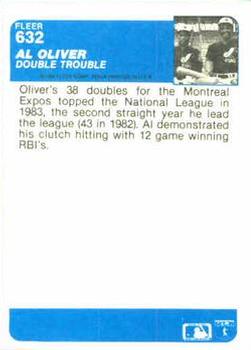 Al Oliver  baseball card collectible - Main Image 2