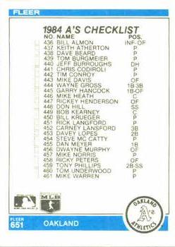 Checklist: Dodgers / A’s  baseball card collectible - Main Image 2