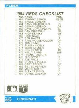 Checklist: Yankees / Reds  baseball card collectible - Main Image 2