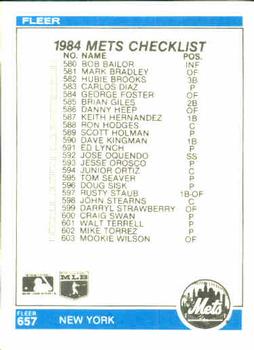 Checklist: Pirates / Mets  baseball card collectible - Main Image 2