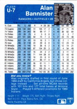 Alan Bannister  baseball card collectible - Main Image 2