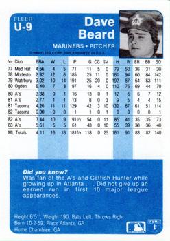 Dave Beard  baseball card collectible - Main Image 2