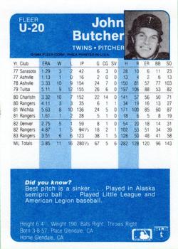 John Butcher  baseball card collectible - Main Image 2