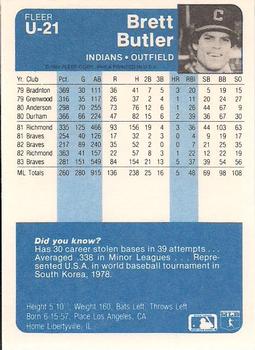 Brett Butler  baseball card collectible - Main Image 2