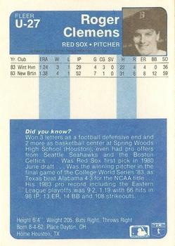 Roger Clemens  baseball card collectible - Main Image 2