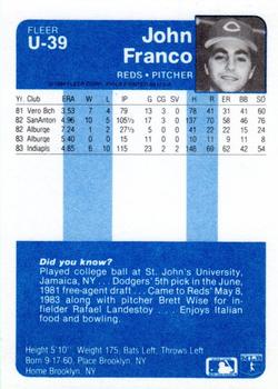 John Franco  baseball card collectible - Main Image 2