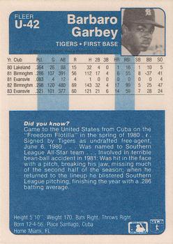 Barbaro Garbey  baseball card collectible - Main Image 2