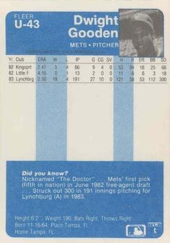 Dwight Gooden  baseball card collectible - Main Image 2