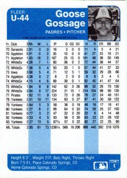 Goose Gossage  baseball card collectible - Main Image 2