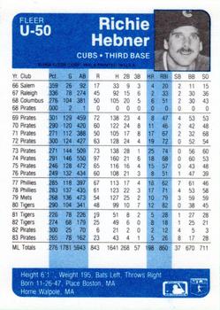 Richie Hebner  baseball card collectible - Main Image 2
