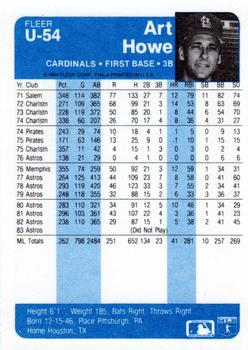 Art Howe  baseball card collectible - Main Image 2