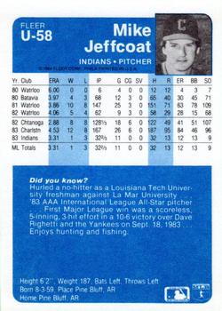 Mike Jeffcoat  baseball card collectible - Main Image 2