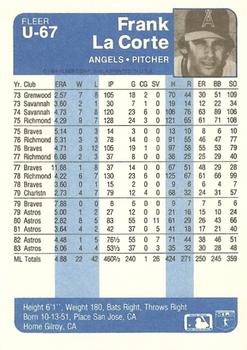 Frank LaCorte  baseball card collectible - Main Image 2