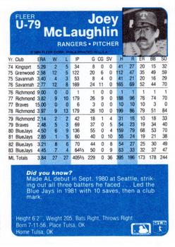 Joey McLaughlin  baseball card collectible - Main Image 2