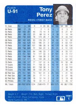 Tony Perez  baseball card collectible - Main Image 2