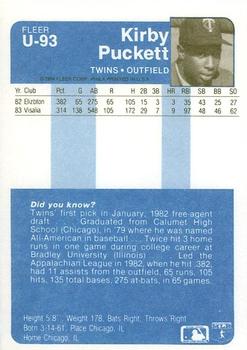 Kirby Puckett  baseball card collectible - Main Image 2