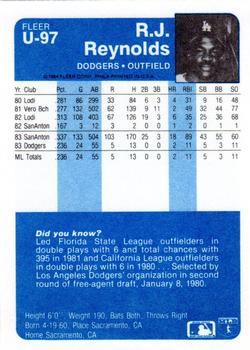 R.J. Reynolds  baseball card collectible - Main Image 2