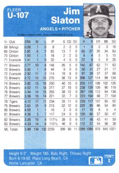 Jim Slaton  baseball card collectible - Main Image 2