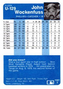 John Wockenfuss  baseball card collectible - Main Image 2