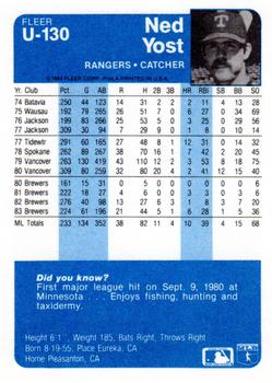 Ned Yost  baseball card collectible - Main Image 2