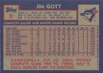 Jim Gott  baseball card collectible - Main Image 2