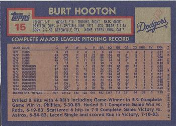 Burt Hooton  baseball card collectible - Main Image 2