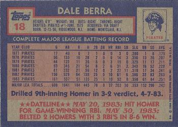 Dale Berra  baseball card collectible - Main Image 2