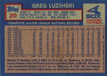 Greg Luzinski  baseball card collectible - Main Image 2