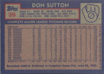 Don Sutton  baseball card collectible - Main Image 2