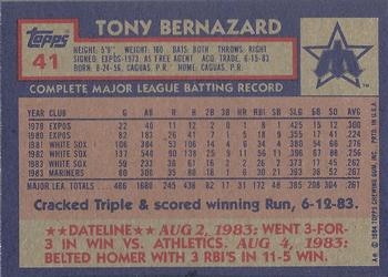 Tony Bernazard  baseball card collectible - Main Image 2