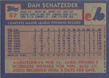 Dan Schatzeder  baseball card collectible - Main Image 2