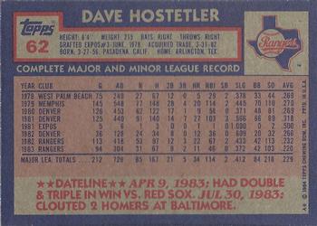 Dave Hostetler  baseball card collectible - Main Image 2