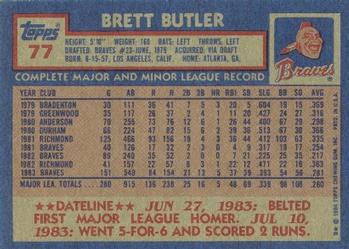 Brett Butler  baseball card collectible - Main Image 2