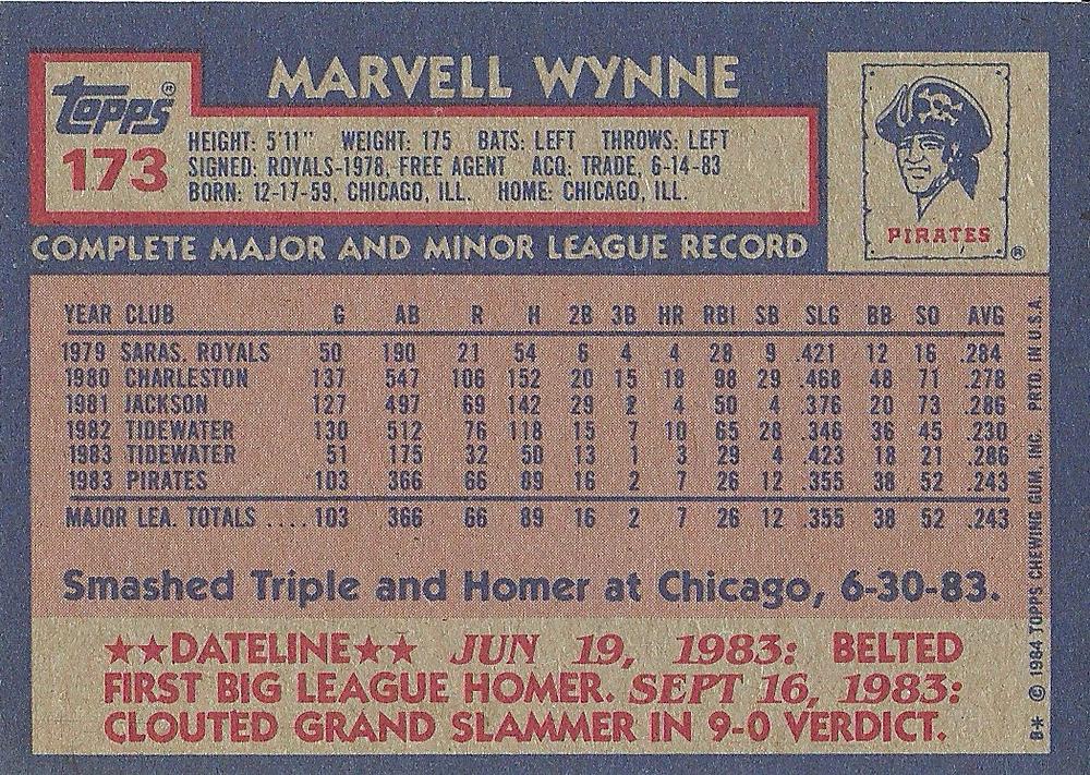Marvell Wynne  baseball card collectible - Main Image 2