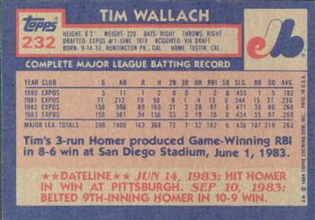 Tim Wallach  baseball card collectible - Main Image 2