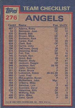 Angels Leaders / Checklist (Rod Carew / Geoff Zahn)  baseball card collectible - Main Image 2